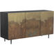 Auburn 60 X 18 inch Antique Brass / Black Sideboard